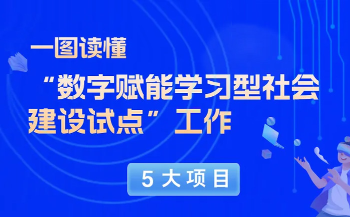 教育部部署“數字賦能學習型社會建設試點”工作，圖解5大項目
