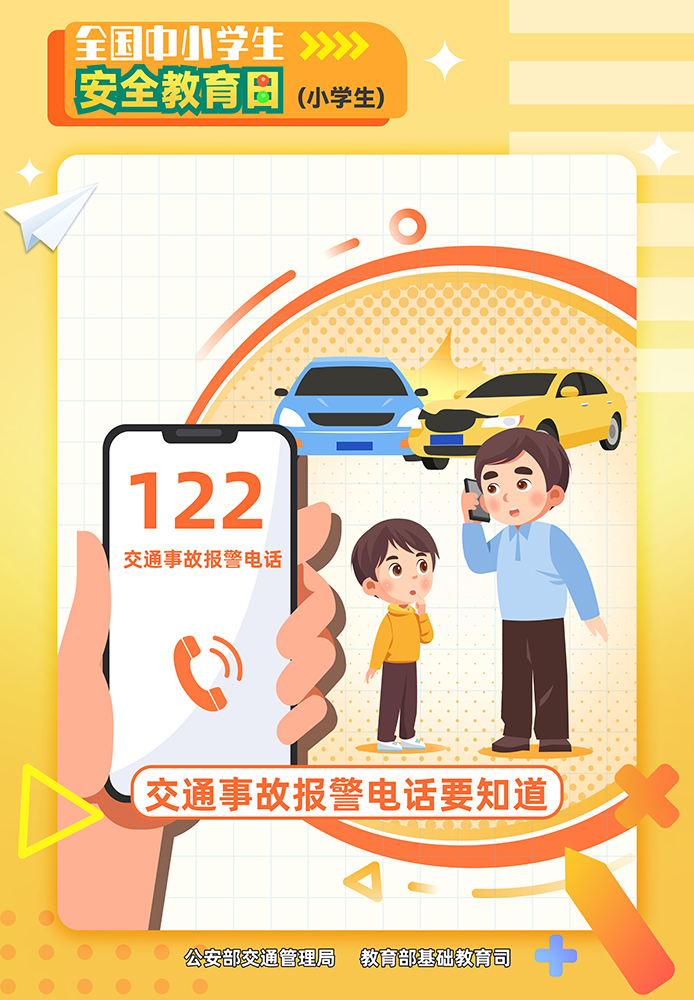 面向小學生的交通安全海報